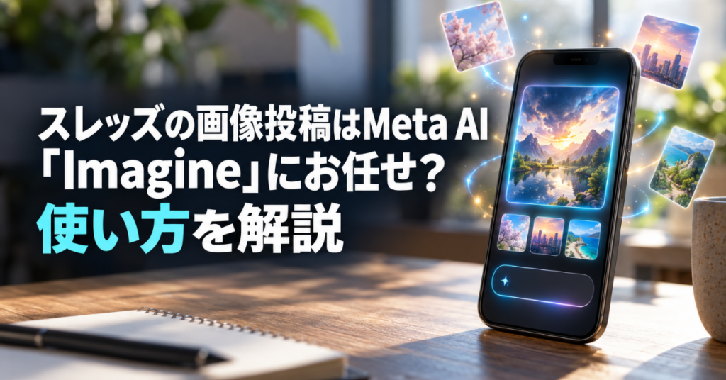 スレッズの画像投稿はMeta AI「Imagine」にお任せ？使い方を解説