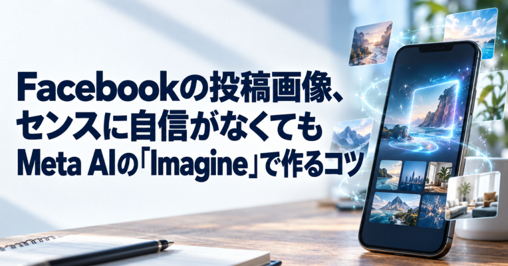 Facebookの投稿画像、センスに自信がなくてもMeta AIの「Imagine」で作るコツ