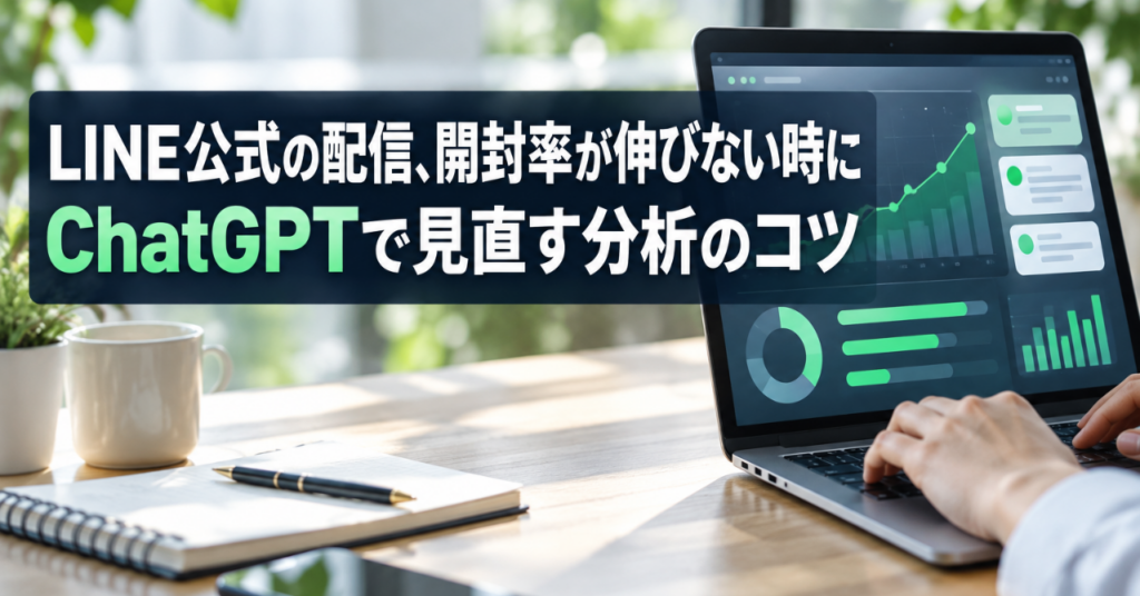 LINE公式の配信、開封率が伸びない時にChatGPTで見直す分析のコツ