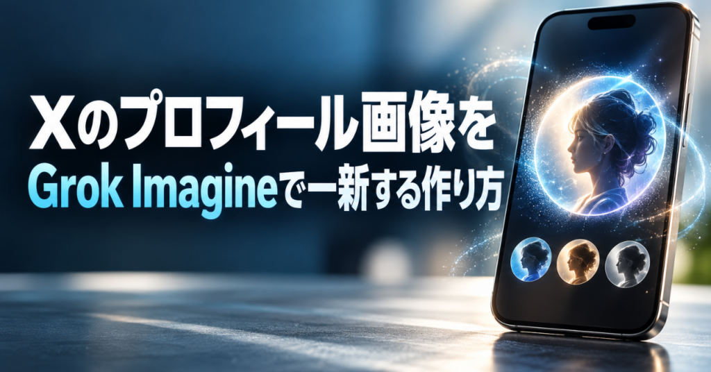 Xのプロフィール画像をGrok Imagineで一新する作り方