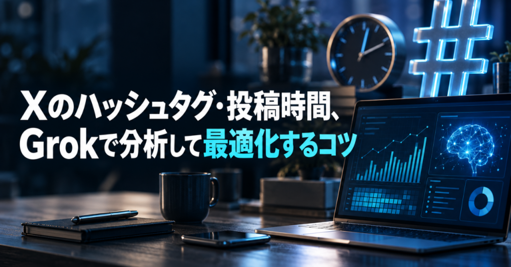 Xのハッシュタグ・投稿時間、Grokで分析して最適化するコツ