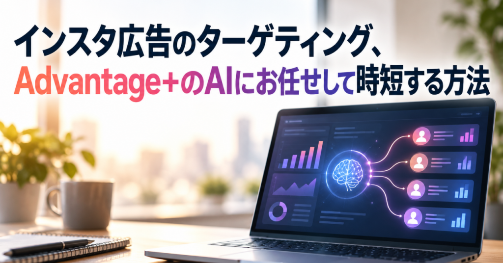 インスタ広告のターゲティング、Advantage+のAIにお任せして時短する方法