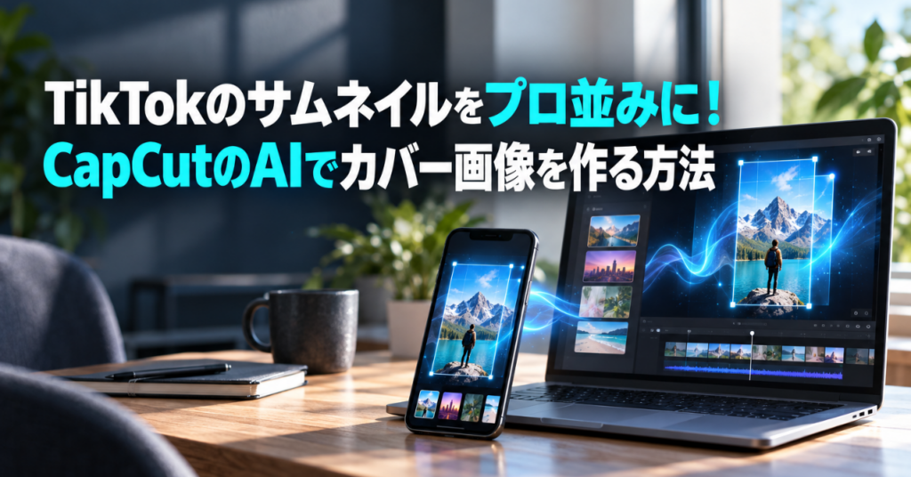 TikTokのサムネイルをプロ並みに！CapCutのAIでカバー画像を作る方法