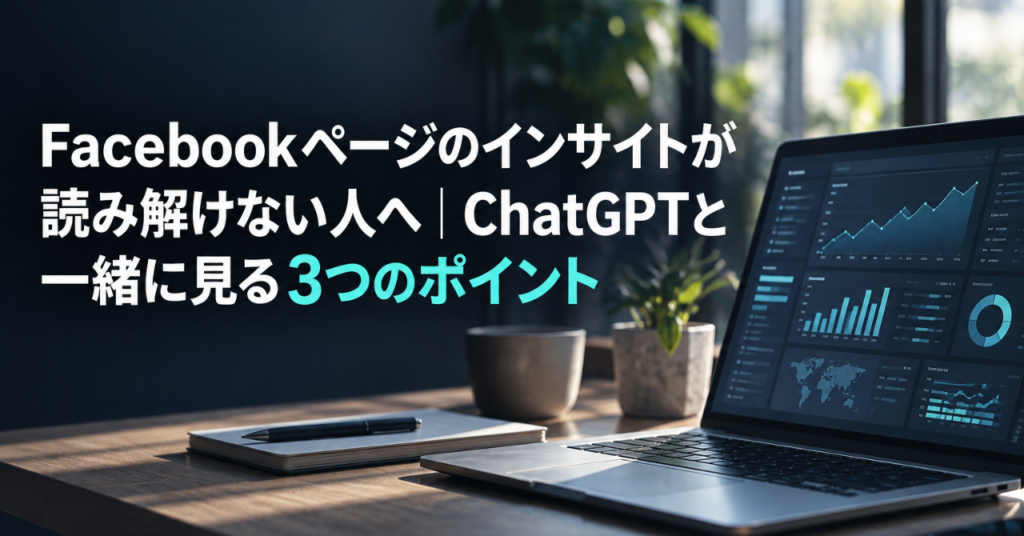 Facebookページのインサイトが読み解けない人へ｜ChatGPTと一緒に見る3つのポイント